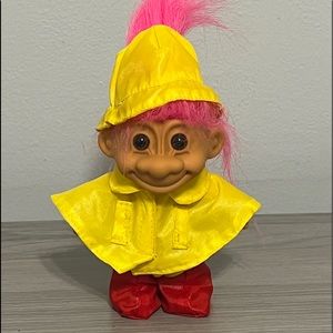 Vintage Russ Troll in Raincoat and Boots